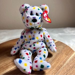 Vintage TY 2K Confetti Beanie Baby